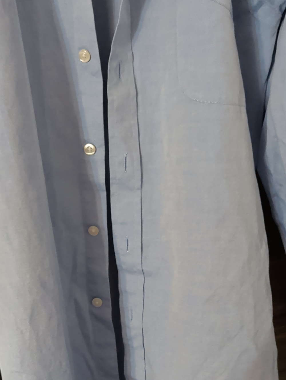 Paul Fredrick Light Blue Men's Dress Shirt 14 1/2 - 32 - Picture 3 of 5